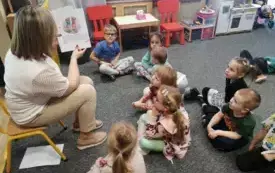 Galeria aktualności Warsztaty edukacyjne z panią pedagog. 2
