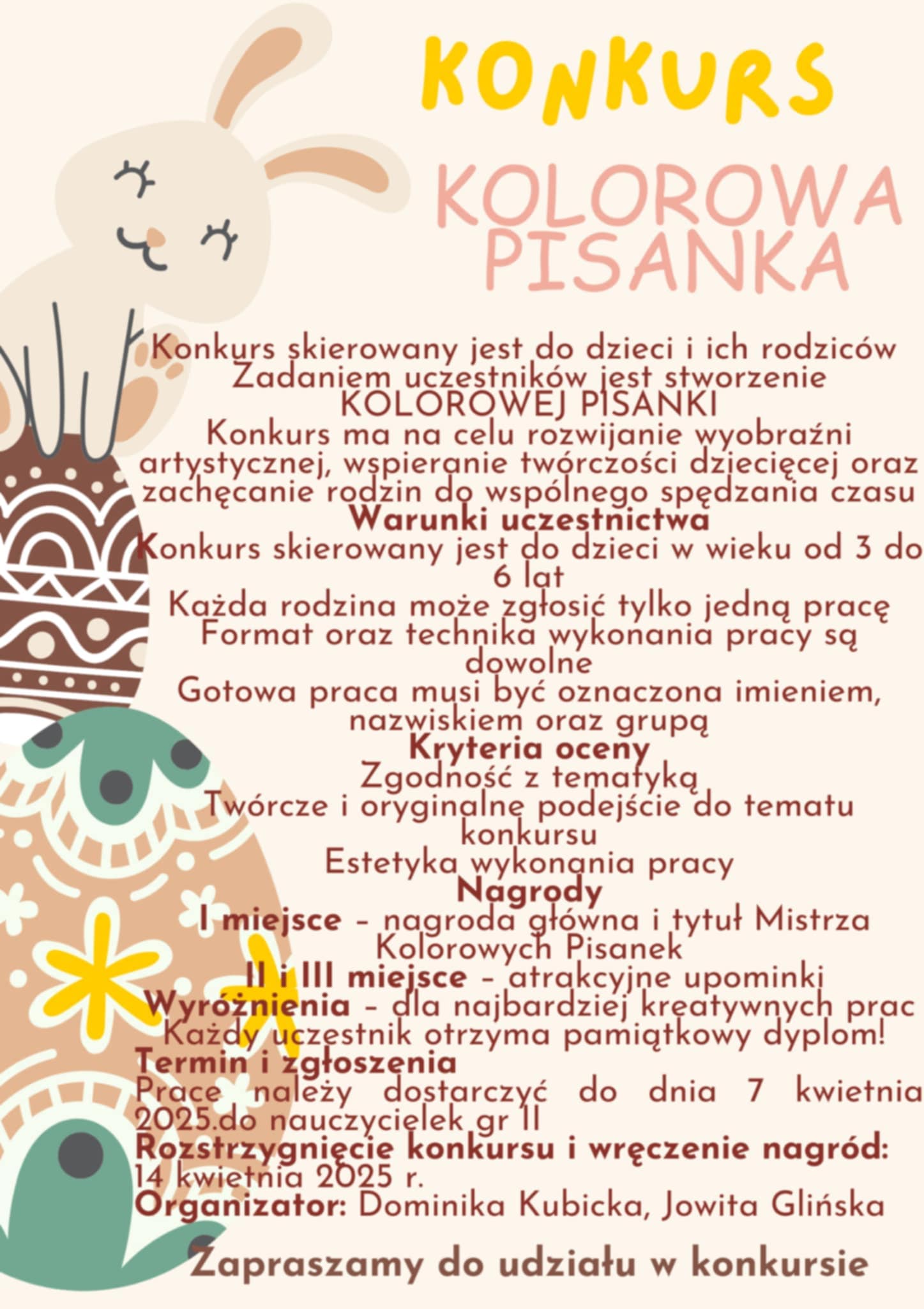 Zaproszenie do udziału w&nbsp;konkursie